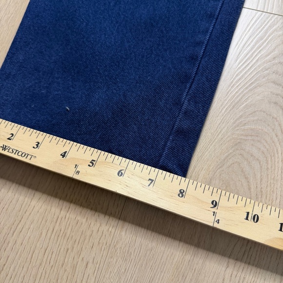 Vintage Guess USA Wide Straight Leg Denim Jeans Womens W30 Dark Blue Boyfriend - Picture 10 of 10